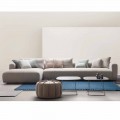 Design modular sofa in Softly fabric made in Italy