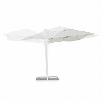 2x3 Outdoor Umbrella in Polyester with Aluminum Structure - Fasma