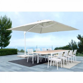 2x3 Outdoor Umbrella in Polyester with Aluminum Structure - Fasma