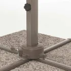 3x3 Outdoor Umbrella with Polyester Cloth and Aluminum Pole - Texas Viadurini