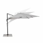 3x3 Outdoor Umbrella in Gray Polyester and Anthracite Color Aluminum - Coby Viadurini