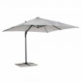 3x3 Outdoor Umbrella in Gray Polyester and Anthracite Color Aluminum - Coby