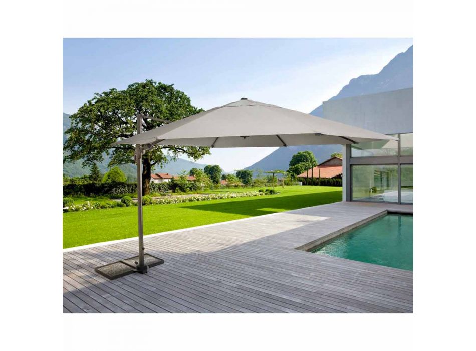 Outdoor Umbrella Diameter 3,5m in Polyester with Aluminum Pole - Linfa Viadurini
