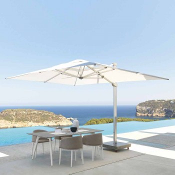 Water-repellent Outdoor Umbrella with 3x4 Granite Base - Zeus by Talenti