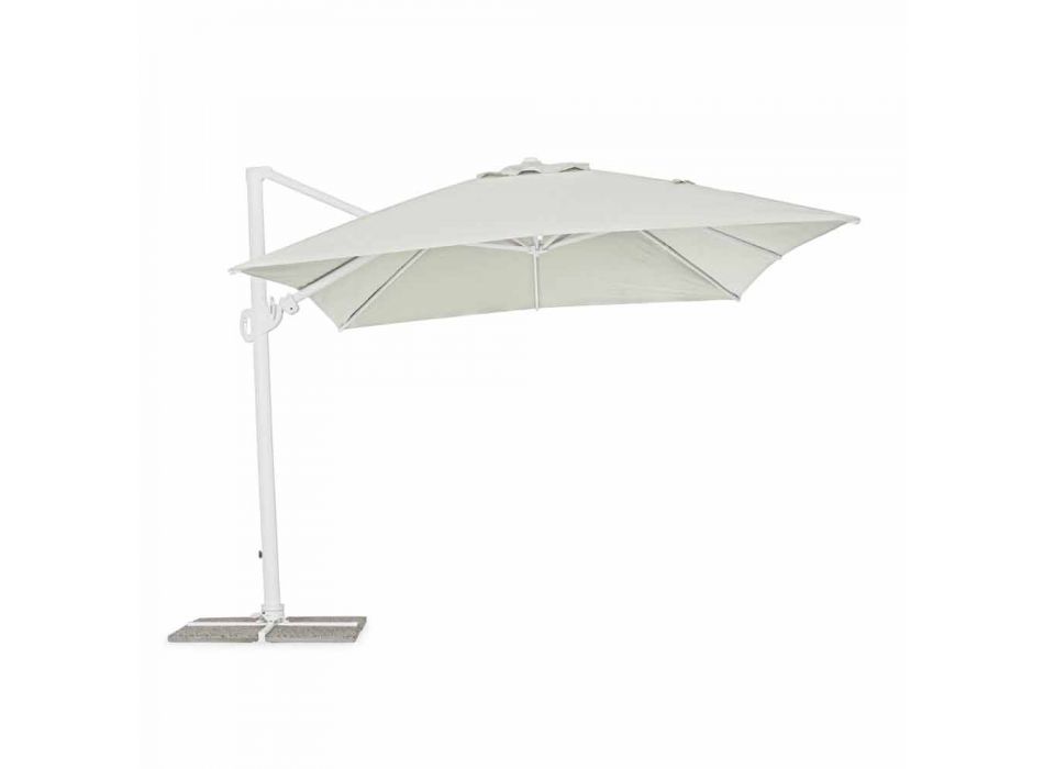 3x4 Aluminum Garden Umbrella with Polyester Fabric - Fasma Viadurini