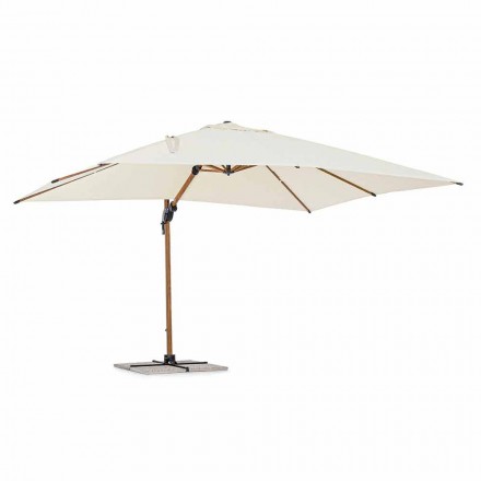 3x4m Garden Umbrella in Aluminum and Polyester, Homemotion - Marco Viadurini