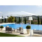 Garden Umbrella in Acrylic Fabric and Aluminum Made in Italy - Solero Viadurini