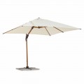 Outdoor Umbrella, 3x3 in Aluminum with Beige Polyester Cover - Leano