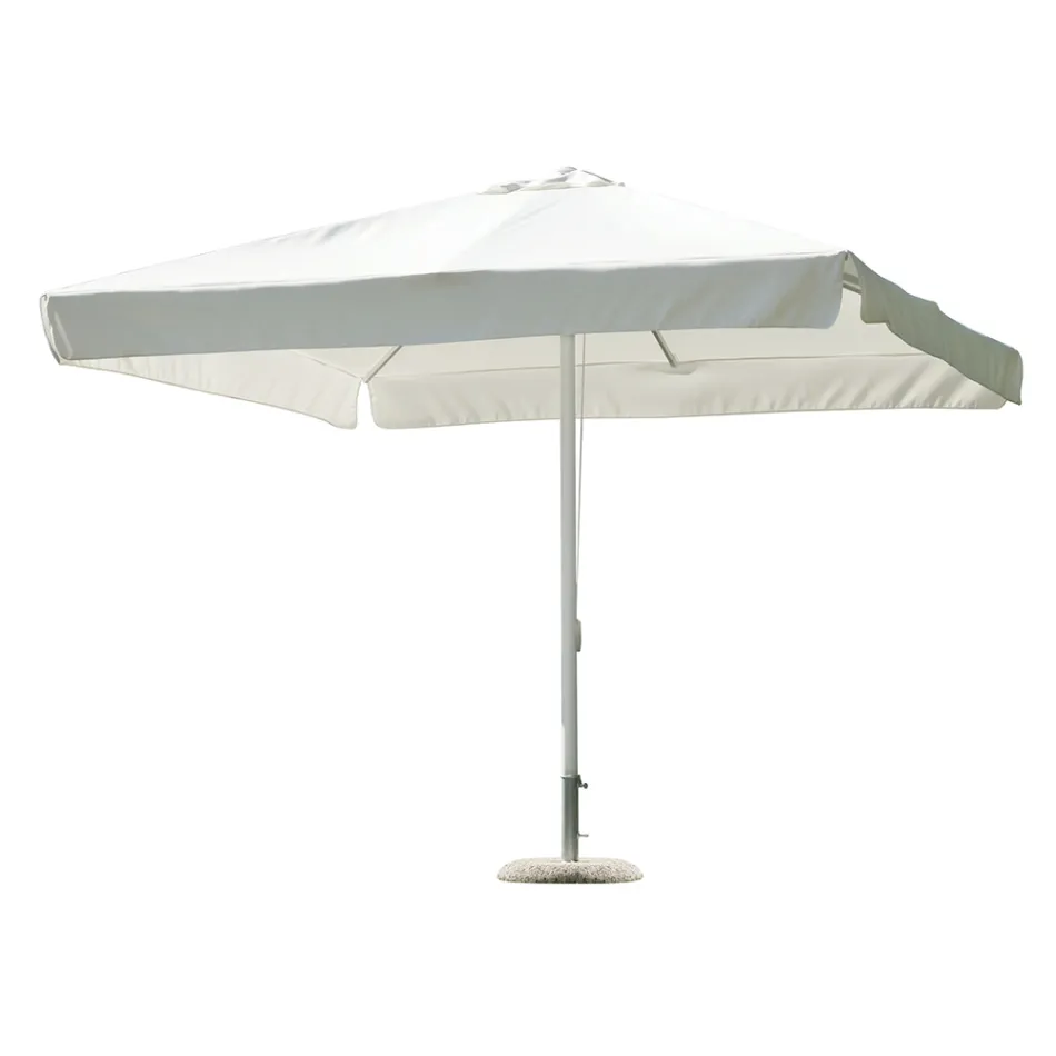 3x3 Meter Square Umbrella in Resin-Coated Polyester - Arbor Viadurini
