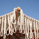 Round Ø 2.5 meter Net Umbrella with Fringe - Sun Viadurini