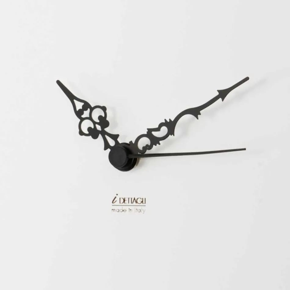 White Wall Clock with Wooden Animal Decorations Modern Design - Suspense Viadurini