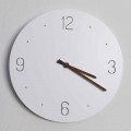 Classic Design Wall Clock in White Round Wood Laser Cut - Jovial