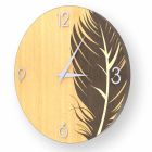Wall clock with modern design in Pico wood, made in Italy Viadurini