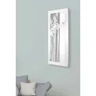 Modern Rectangular Design Wall Clock in White Plexiglass - Elara Viadurini