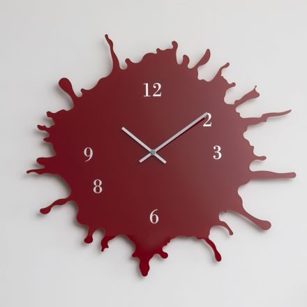 Wall Clock in Colored Acrylic Crystal Stain Design - Migno Viadurini