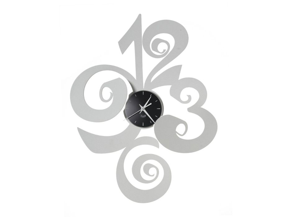 Modern Round Design Wall Clock in Iron 2 Sizes - Drako Viadurini