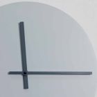 Round Wall Clock of Modern Design Gray and Blue Made in Italy - Umbriel Viadurini