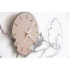 Wall Clock with Landscape in Black Iron or Mud Made in Italy - Paesello Viadurini