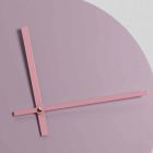 Modern and Round Pink Design Wall Clock in Wood Made in Italy - Imalia Viadurini