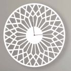 Large and Modern Design Wall Clock in Round Colored Wood - Dandalo Viadurini