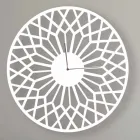 Large and Modern Design Wall Clock in Round Colored Wood - Dandalo Viadurini