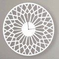 Large and Modern Design Wall Clock in Round Colored Wood - Dandalo