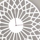 Large and Modern Design Wall Clock in Round Colored Wood - Dandalo Viadurini