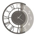 Modern Round Design Iron Wall Clock Double Numbering - Kassio