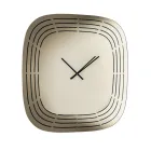 Cesira Mirrored Glass Wall Clock with Laser Engravings Made in Italy Viadurini