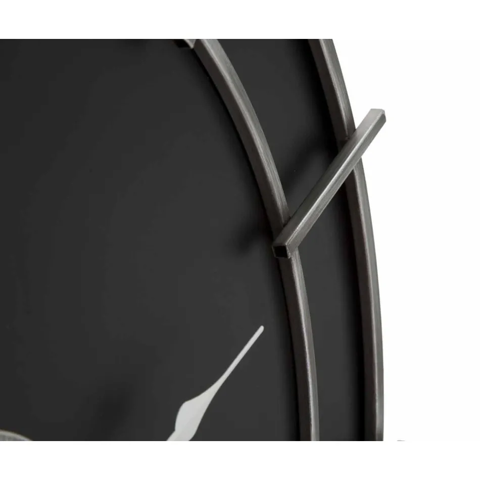 Modern Design Round Wall Clock in Iron and MDF - Hope Viadurini