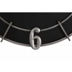 Modern Design Round Wall Clock in Iron and MDF - Hope Viadurini