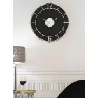 Modern Design Round Wall Clock in Iron and MDF - Hope Viadurini