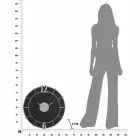 Modern Design Round Wall Clock in Iron and MDF - Hope Viadurini