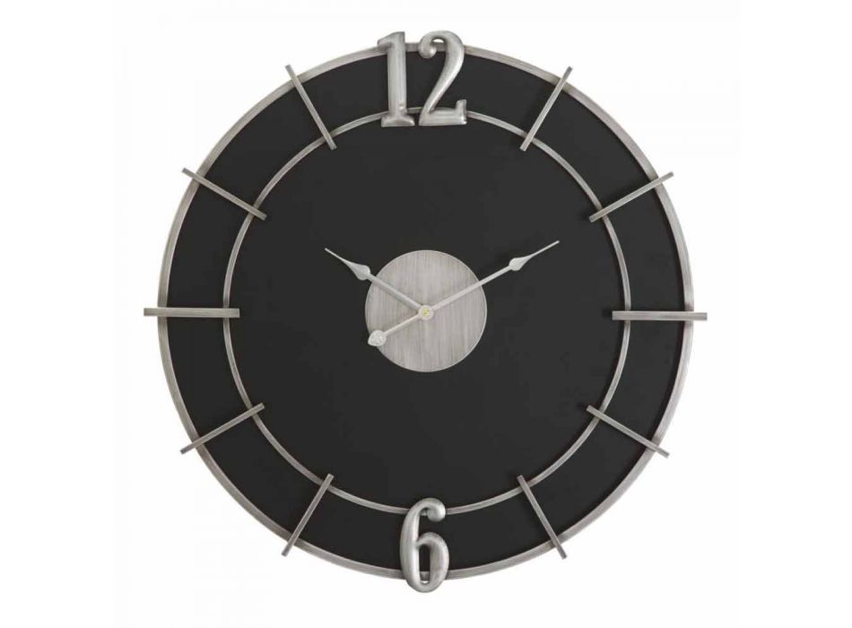 Modern Design Round Wall Clock in Iron and MDF - Hope Viadurini