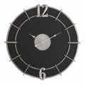 Modern Design Round Wall Clock in Iron and MDF - Hope