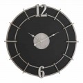 Modern Design Round Wall Clock in Iron and MDF - Hope