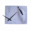 Artisan Wall Clock in Decorated Resin Made in Italy - Vineyard