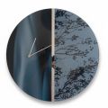 50cm Blue Wall Clock in Green Cast Printed Plexiglass Made in Italy - Acquaria