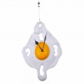 Egg Design Wall Clock in Hand Painted Resin Made in Italy - Eggo