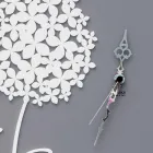 Modern Design Round Decorated Gray Wood Wall Clock - Shower Head Viadurini