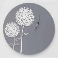 Modern Design Round Decorated Gray Wood Wall Clock - Shower Head