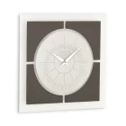 Methacrylate Wall Clock and Linen Frame Made in Italy - Battito Viadurini