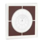 Methacrylate Wall Clock and Linen Frame Made in Italy - Battito Viadurini