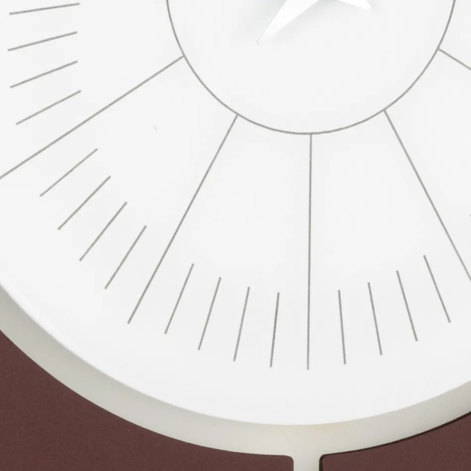 Methacrylate Wall Clock and Linen Frame Made in Italy - Battito Viadurini