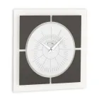 Methacrylate Wall Clock and Linen Frame Made in Italy - Battito Viadurini