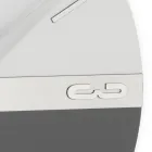 High Density Semi-Expanded PVC Wall Clock Made in Italy - Ritmo Viadurini