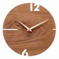 Round Wall Clock in Oak, Pine or Walnut Wood Made in Italy - Bethel