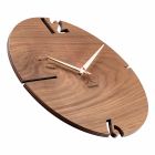 Round Wall Clock in Oak, Pine or Walnut Wood Made in Italy - Bethel Viadurini