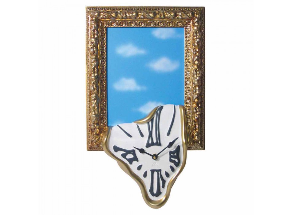 Wall Clock with Photo Frame in Resin Made in Italy - Bigno Viadurini