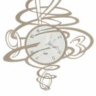 Elegant and Modern Design Iron Wall Clock Made in Italy - Mikele Viadurini